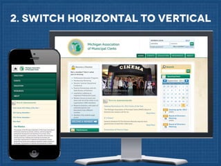 2. Switch horizontal to vertical

 