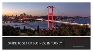 GUIDE TO SET UP BUSINESS IN TURKEY
www.dn-partners.com
 