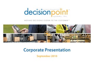 Corporate Presentation September 2010 