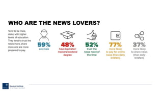 WHO ARE THE NEWS LOVERS?
 