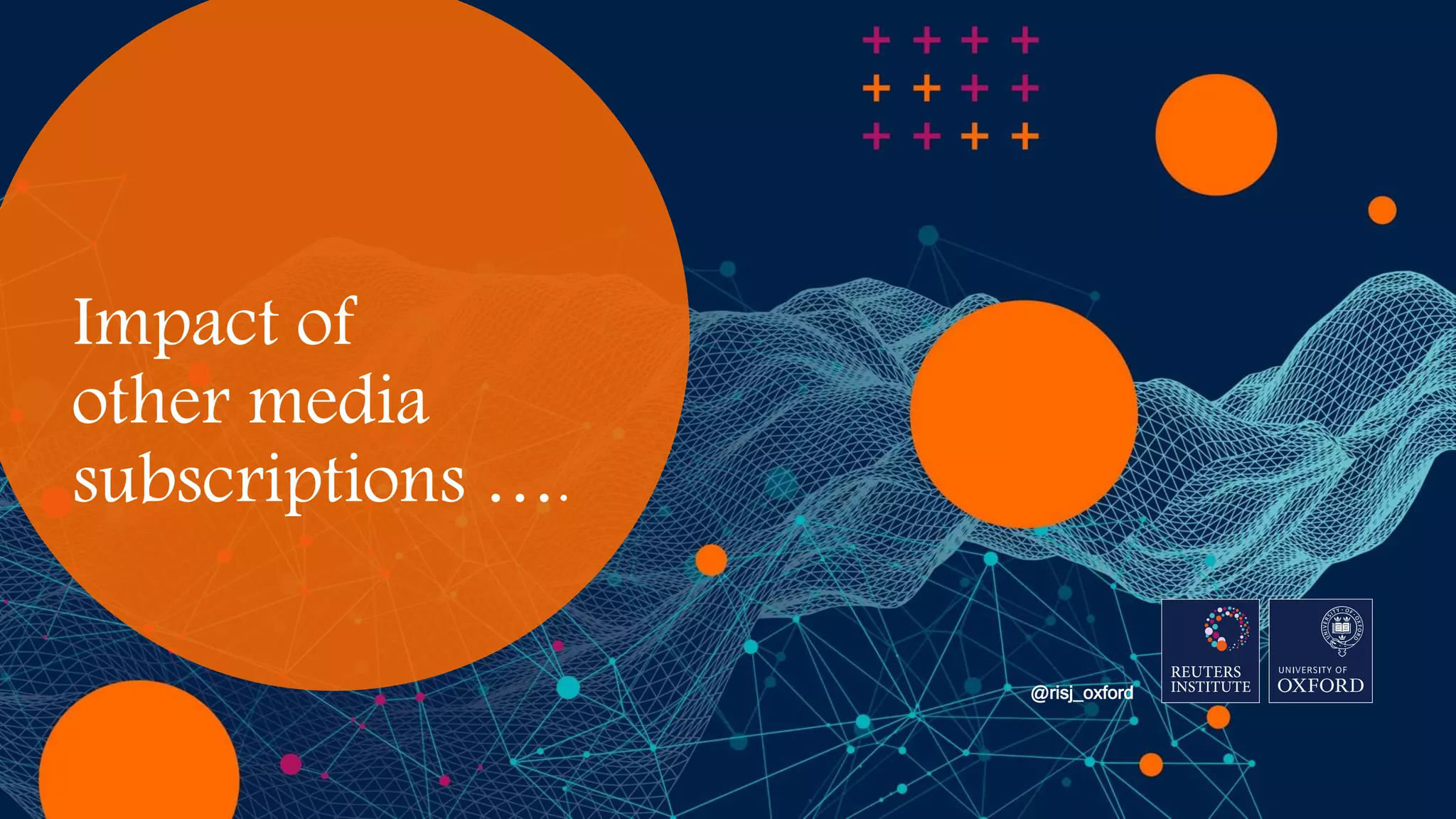 Impact of
other media
subscriptions ….
@risj_oxford
 