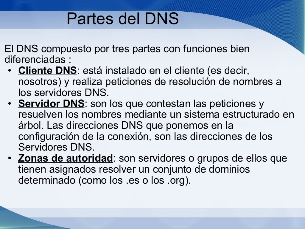 Que es y para que sirve el DNS