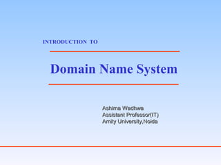 Domain Name System | PPT | Web Hosting | Internet
