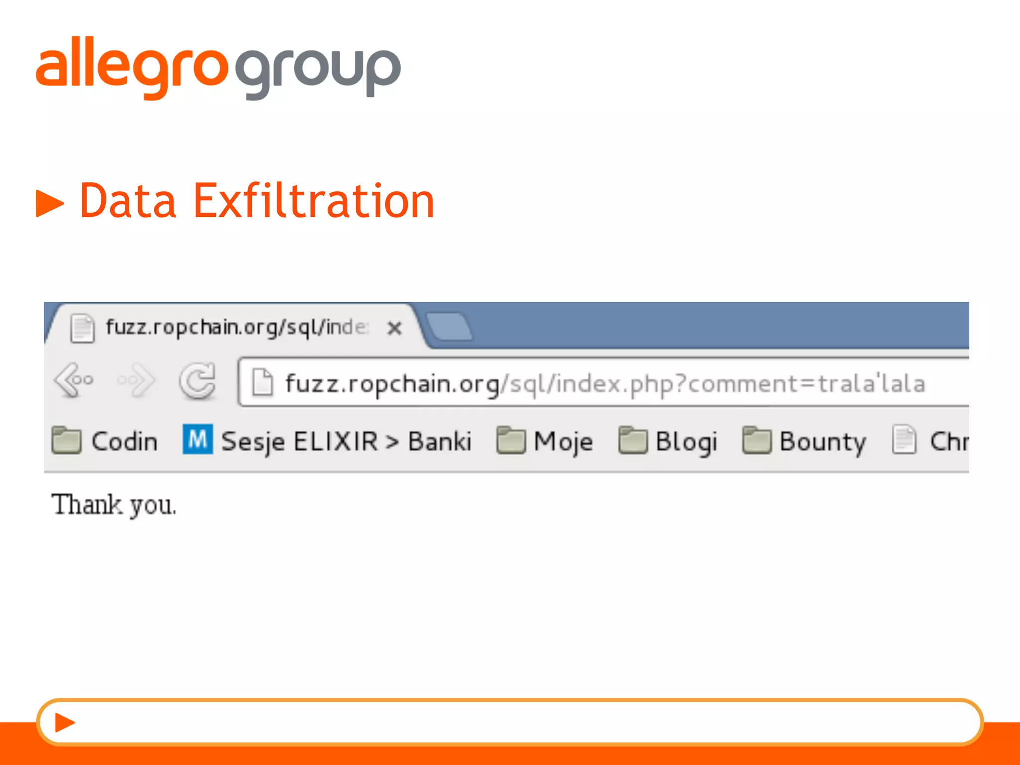 Data Exfiltration
 