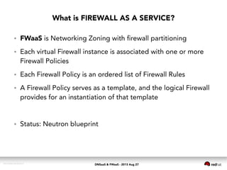 Slides de apresentação em PowerPoint do Firewall como serviço Fwaas