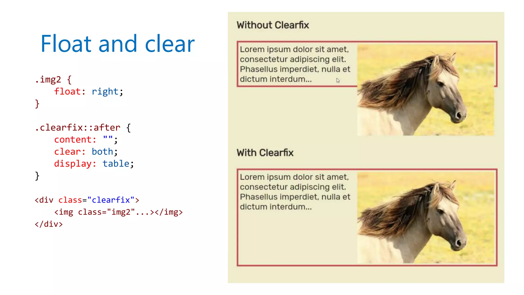 Float and clear
.img2 {
float: right;
}
.clearfix::after {
content: "";
clear: both;
display: table;
}
<div class="clearfix">
<img class="img2"...></img>
</div>
 