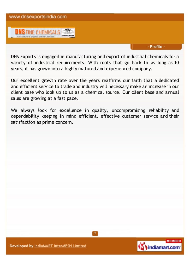 DNS Fine Chemicals & Laboratories (P) Ltd., Mumbai, Potassium Iodate ACS