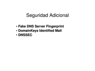 DNS Hacking y Prevencion de Intrusos