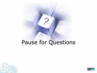 Pause for Questions