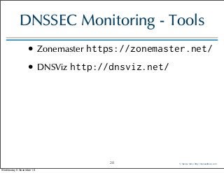 15 essential DNS and DNSSEC monitoring tests