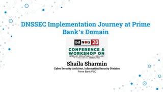 DNSSEC Implementation Journey at Prime Bank’s Domain | PDF