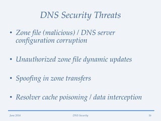 DNS Security | PPTX