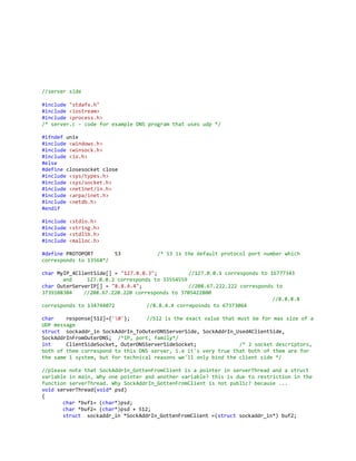 Dns server clients (actual program)