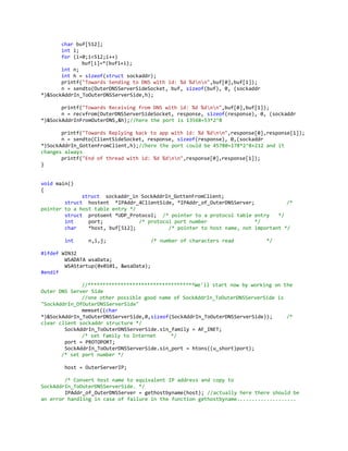Dns server clients (actual program)