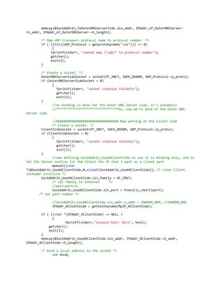 Dns server clients (actual program)