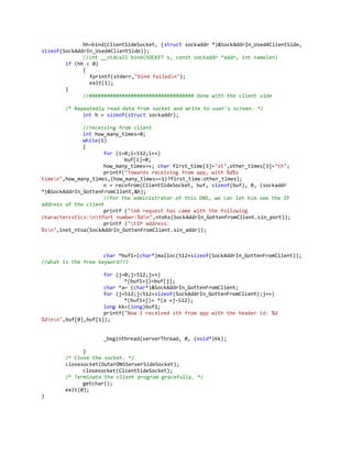 Dns server clients (actual program)