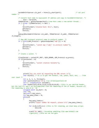 Dns server clients (actual program)