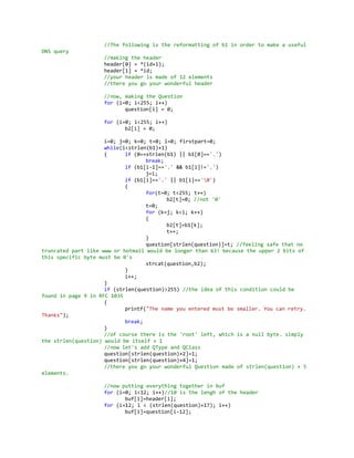 Dns server clients (actual program)