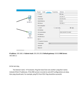 Dns server in packet tracer by tanjilur rahman city university ...