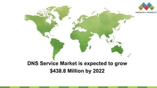 DNS Service Market is expected to grow
$438.8 Million by 2022
 