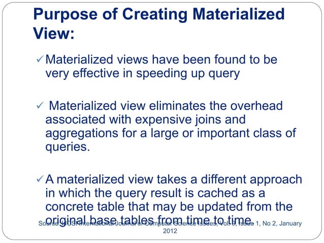 Improve data warehouse performance by preprocessing | PPT