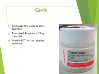 dental materials | PPTX