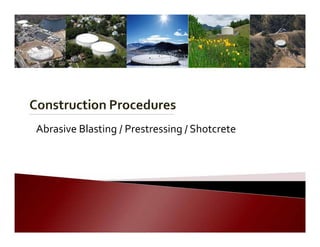        Abrasive Blasting / Prestressing / Shotcrete

 
