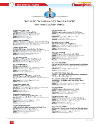 Bình choïn giaûi thöôûng
92
 