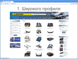 1. Широкого профиля
 