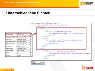 DNUG Konferenz: Wie werden wir morgen arbeiten?




  Unterschiedliche Sichten
 