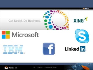 13.06.201333 | | © holistic-net GmbH
 