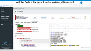 16
Welcher Code sollte je nach Vorhaben überprüft werden?
 