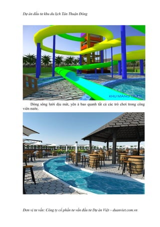 Dự án đầu tư khu du lịch nghỉ dưỡng resort tân thuận đông | Lập dự án Việt | duanviet