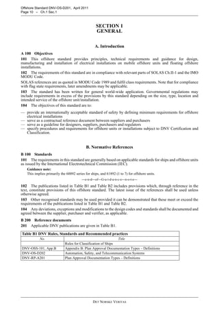 DNV Electrical Installations Standard DNV OS D201 April 2011 | PDF