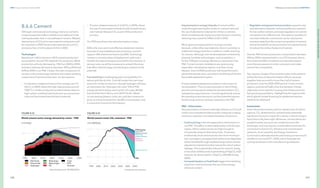 208
DNV Energy Transition Outlook 2022
209
Pathway to net zero emissions CHAPTER 8
PATHWAY
TO
NET
ZERO
EMISSIONS
8.6.6 Cement
Although controversial and energy-intensive, cement’s
unique properties make it unlikely to be replaced in the
coming decades, even in our pathway to net zero. Massive
deployment of CCS and a new material composition will
be required in a PNZ future to decrease the annual CO2
emissions from 2.6 Gt today to 0.4 Gt in 2050.
Technologies
Reaching 4.1 billion tonnes in 2019, cement production
accounted for around 7% of global CO2
emissions. While
production will only decrease by 13% from 2020 to 2050,
emission intensity will need to decrease 10% by 2030 and
83% by 2050 in our PNZ. Clinker, the main component of
cement, is the most energy-intensive and carbon-emitting
component of cement production, for two reasons:
— Combustion-related emissions from energy use (1.0
GtCO2
in 2020), where the high-heat process around
1500°C in clinker production predominantly relies on
high carbon-emitting fossil fuels such as coal and pet
coke and has limited electrification potential.
— Process-related emissions (1.6 GtCO2
in 2020), where
the use of carbonated minerals (mostly limestone) as a
raw material releases CO2
as part of the production
process.
Our PNZ sees three main decarbonization routes:
CCS is the main and most effective abatement solution,
because of unavoidable process emissions, and will
capture 76% of direct emissions by 2050. Technology
remains in an early phase of deployment, with only a
handful of projects being announced for the moment. A
serious ramp-up will be necessary to unleash the snow-
ball effect of technology cost learning to achieve its full
potential.
Fuel switching is challenging given compatibility limi-
tations with the dry kiln. Coal will remain the main heat
source for clinker production, though hydrogen will have
an important role. Hydrogen will cover 12% of PNZ
energy demand, being used mainly in Europe, Middle
East and Northern Africa, and OECD Pacific. Waste
co-processing (plastics, tyres, etc.) will also continue to
grow, as it diverts waste from landfill or incineration, and
is a source of income for the industry.
Improvements in energy intensity of cement will be
made through lowering the clinker-to-cement ratio and
the use of alternative materials for clinker or cement,
which simultaneously impact process emissions intensity,
reducing it by a seventh (14%) to 0.60 in 2050.
Minor gains are expected from reusing concrete
because, unlike other raw materials, there is currently no
viable technology to perform cradle-to-cradle recycling
for cement. Although a lot has already been achieved by
phasing-out older technologies, such as wet kilns, a
further 10% gain in energy-efficiency is assumed in the
PNZ. Current cement installations are quite young,
especially in developing regions, and have a long
lifespan: most of 2050 production will be performed in
plants that already exist, and where retrofitting will be the
favourable abatement option.
A future potential abatement solution is the impact of
recarbonation. This is a natural process in which finely
ground concrete partly reabsorbs the atmospheric CO2
released during production. It could significantly reduce
the overall process emissions, but the potential requires
further study and has not been assessed in the PNZ.
PNZ — Policy levers
Decarbonization of cement with high reliance on CCS will
not be cost-competitive without policy measures nudging
emissions reduction and implementation of solutions.
— Carbon pricing is the strongest policy mechanisms in
our PNZ. The effect is observable today in the Europe
region, where carbon prices are high enough to
increase the share of alternative fuels. To prevent
traditionally local cement production from moving to
low-cost regions,we expect that carbon price disparities
will be handled through implementing carbon-border
adjustment mechanisms that reduce the risk of carbon
leakage. This is specifically relevant for cement, being
a low value-added product generating 6.9 kgCO2
/USD
revenue, far above steel’s 1.4 kgCO2
/USD (McKinsey,
2020).
— Increased taxation on fossil fuels triggers fuel switching
away from coal and boosts the use of less energy-
intensive cement.
— Regulation and government promotion supports new
and alternative materials, enforces public procurement
for low-carbon cement, and eases regulation on cement
composition for different use. The superior qualities of
concrete make the construction sector reluctant to
transition away from the current composition of cement,
hence the need for active promotion from governments
to reduce the carbon footprint of cement.
Overall, PNZ cement production is expected to decrease
25% by 2050 compared with in our ETO forecast, due to
the combined effect of policies and decarbonization
costs that are passed on to the consumers and make
cement less competitive.
Two regions, Greater China and the Indian Subcontinent,
will be the focus of decarbonization efforts, because
together they account for more than half of cement
production over the 2020–2050 period. In low-income
regions, policies will walk a fine line between climate
objectives and a need for housing and infrastructure for
fast-growing populations, highlighting the urgency with
which global climate financing for abatement options
needs to be deployed.
Investments
Given the predominantly upfront capital costs of carbon
capture, CO2
abatement for cement holds potentially
significant economic impact for a sector in which margins
have historically been tight. Moreover, cement plants are
usually located near quarries, scattered across the
landscape, and may require considerable investment for
connection to future CO2
infrastructure and transport
networks. As an example, the Energy Transitions
Commission estimates that decarbonizing cement would
double its unit cost (ETC, 2020), which illustrates the
coming revolution in this manufacturing subsector.
 