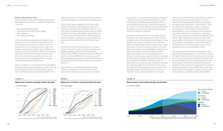 28
DNV Energy Transition Outlook 2022
29
Energy demand CHAPTER 1
and automation. The passenger vehicle fleet climbs from
1.2 billion cars today to slightly above 2 billion in 2050,
with the ICEV share falling precipitously from 97% to
less than 25% by mid-century. Almost the entire fleet of
two- and three-wheelers will be electrified by 2040, while
EV uptake in commercial vehicles clearly lags develop-
ments in the other two categories.
We foresee that fuel-cell electric vehicles (FCEVs) will
only play a role in road transport after 2030. These will
account for up to 7% of the commercial EV fleet in China
by 2050, with modest single digit shares in the other
regions where hydrogen uptake is supported by respec-
tive policies. The cost and energy-efficiency disadvan-
tage of fuels cells compared with BEVs will prevent their
large-scale uptake in all but one market segment –
heavy, long-distance commercial vehicle transport.
But even in this category, a significant share will be taken
by battery electric trucking, sharing the market for non-
fossil transport with FCEV-propelled trucking. This
segment will also continue to use combustion technolo-
gies, although it should be noted that this also allows
for biofuel use. Whereas policy support is essential for
hydrogen uptake in the demand sectors, and some
countries, such as Japan and South Korea, strongly
support the uptake of FCEVs as part of their automotive
emission-reduction plans (see Chapter 9 for more
details), there are still significant barriers hindering a
stronger uptake of hydrogen in road transport. There
is a significant energy loss (by a factor of two) when
converting power to hydrogen. Additional well-to-
wheel efficiency reduction happens when hydrogen is
converted to electricity in the vehicle. Consequently,
FCEVs can only reach an overall well-to-wheel efficiency
of 25% – 35%, significantly lower than the 70% - 90%
range for BEVs. Furthermore, FCEV propulsion is more
complicated, and thus more costly, than that of BEVs.
For these reasons, most major vehicle manufacturers
appear to be introducing solely BEV models.
Two- and three-wheelers are a form of transport repre-
senting only marginal energy use in most regions — except
in Greater China, the Indian Subcontinent, and South East
Asia. Consequently, we have modelled vehicle demand
and electrification of two- and three-wheelers in those
three regions only, limited to those vehicles requiring
registration (electric bikes are categorized as household
appliances rather than road vehicles). We forecast rapid
electrification in this segment — already more than a third
of all Chinese two- and three-wheeler sales are BEVs.
Relative utility: EVs and ICEVs
In considering the relative utility of EVs compared with
ICEVs, we assume four factors, of different weight, to be
important:
— Recharging/refuelling speed
— Charging/fuelling stations within range
— EV convenience
— EV footprint advantage
The EV footprint advantage reflects the value, if any,
assigned to low-emission electricity as fuel and the
associated sustainability gains. However, even EVs
powered by electricity generated from a high-fossil
energy mix have superior lifetime carbon efficiencies
than size-equivalent ICEVs (ICCT, 2018). Comparing the
utility of EVs and ICEVs across the four factors listed
above, EV-uptake rates are significantly slower for
commercial than for passenger vehicles — despite
prolonged subsidies being expected.
Figure 1.6 reflects our forecast that EVs will reach 50% of
new passenger vehicle market share in Greater China and
Europe in the late 2020s, in the early 2030s in OECD
Pacific and North America, and globally by 2033. This
milestone is central in our forecast and has not changed
significantly between our Outlooks over the last five years.
In low-income regions, uptake will come later as early
uptake is hindered by a low density of charging infra-
structure and by the dearth of subsidies. However, even
in the region of slowest uptake, the 50% milestone will be
reached by mid-century. By 2050, hardly any ICEVs will
be sold in Greater China and Europe; sales of ICEVs will
continue elsewhere, notably accounting for 30% of new
passenger vehicles sales in North East Eurasia at that
time.
Electrification will be more prolonged for commercial
vehicles. The world is split into frontrunner regions and
laggards regarding uptake of commercial battery-
electric vehicles (BEVs). Greater China will see a 50% sales
share for commercial BEVs within five or so years, with
Europe following two years later, while North East Eurasia
will not see a 50% split in sales within our forecast period
(Figure 1.7).
Figure 1.8 shows our combined forecast for vehicle
numbers, including two- and three-wheelers, with
demand attenuated by an increase in both car sharing
 