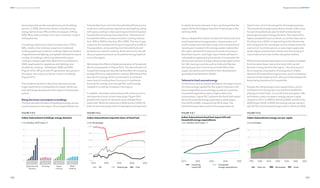 308
DNV Energy Transition Outlook 2022
309
Regional transitions CHAPTER 9
demand growth are the manufacturing and buildings
sectors. In 2020, electricity’s share in manufacturing
energy demand was 19% and this increases to 27% by
2050. Most of the increase is for use in machines, motors
and appliances.
In buildings, electricity’s share increases from 17% to
48%, mostly in the transition away from traditional
cooking appliances to electric cooking, higher penetration
of appliances and lighting, and greater demand for space
cooling. In buildings, electricity demand for space
cooling increases eight-fold, albeit from a small level in
2020; quadruples for appliances and lighting; and,
doubles for cooking — all between 2020 and 2050
(Figure 9.8.5). Off-grid solar PV generation also grows in
the region, the majority of which is used in buildings
(Figure 9.8.1).
This sustained growth in electricity demand ensures
huge investments in renewables for power, while coal
and natural gas also persist in the region’s future power
system.
Rising electricity consumption in buildings
The forecast electrification of buildings energy use has
myriad impacts on the region. At a household level, we
forecast that more and more households will have access
to electric cooking stoves, appliances and lighting, along
with space cooling in a fast-warming world which leads to
households consuming more electricity. The fraction of
households without access to modern cooking reduces
from 30% in 2020 to less than 3% in 2050. This has a huge
impact on the standard of living and respiratory health of
the population, as less and less harmful solid fuels and
kerosene are used for cooking. At the same time, this will
also put upward pressure on household energy expendi-
ture in the region.
We foresee the effects of wider penetration of household
electrical equipment in Figure 9.8.5. The electrification of
household energy services also has the effect of increasing
energy efficiency, especially for cooking. We forecast that
less electric energy will be consumed to provide the
same level of cooking than if using oil or traditional
biomass for energy, even though the useful energy
needed for cooking increases in the region.
In addition, the Indian Subcontinent will continue to be a
net importer of coal, oil and natural gas. Figure 9.8.6
presents the import-to-demand ratios of these three
fossil fuels. While the ratios dip in 2020 due to COVID-19,
both oil and natural gas have increasingly to be imported
to satisfy domestic demand. In fact, we forecast that the
region will be the biggest importer of natural gas in the
world by 2040.
Hence, despite the massive numbers for future solar and
wind-based electricity generation, the persistence of
coal (in power and manufacturing), oil (in transport) and
natural gas (in power) in the energy system implies that
the region will spend increasing amounts of money on
fossil-fuel imports. Such high import levels will leave it
vulnerable to supply and price shocks. For example, the
Ukraine war has seen Europe willing to pay higher prices
for LNG, leaving countries such as India and Pakistan
having to pay even more to source that LNG or face
supply disruptions detrimental to their development
goals (Business Standard, 2022b).
Tethered to fossil-sourced energy
Furthermore, and as mentioned before, the large imports
of critical energy needed for the region imply that it will
have a large bill to source energy, as well as increasing
household expenditure due to higher electricity
consumption. Figure 9.8.7 presents the fossil-fuel import
bill and household energy expenditure of the region
from 2010 to 2050, indexed to the 2010 value. The
fossil-fuel import bill consists of the expenditure to
import coal, oil and natural gas for all energy purposes.
The household energy expenditure consists of the costs
for each household per year for both residential and
passenger transport energy demand. The import bill is
highly susceptible to price shocks, as can be observed in
the sharp rise in 2022 corresponding to the Ukraine war
and rising prices for natural gas, and to a lesser extent for
coal and oil. Such disruptions to natural gas supply also
tip the region towards more cheap coal, thus locking in
coal infrastructure even further along the timeline.
While the household expenditure is somewhat insulated
from the same sharp rises as the import bill, we still
forecast a rising trend for the region. This is because of
the increasing consumption of energy due to higher
demand of household energy services, and to increasing
imports of natural gas and oil, with part of the expense for
these being transferred to households.
Despite the rising energy import expenditure, and its
implications for energy security and the timetable for
phasing out fossil fuels, it is not all doom and gloom. We
do foresee a sharp increase in energy use per capita,
rising from 25 GJ in 2020 to 34 GJ by 2030, and 43 GJ by
2050 (Figure 9.8.8). In 2020, this energy use per capita is
split 30:70 in fossil-based energy’s favour. But from 2030,
 