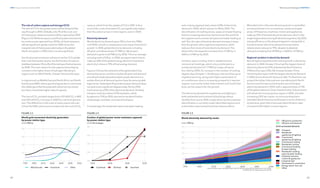 62
DNV Energy Transition Outlook 2022
63
Electricity and hydrogen CHAPTER 2
The role of carbon capture and storage (CCS)
The role of CCS in the power sector will be limited all the
way through to 2050. Globally, only 7% of the coal- and
oil-fired power station emissions will be captured by 2050
(Figure 2.4). While we expect coal-fired power emissions to
be continuously captured from 2030s, oil-fired emissions
will see significant uptake only from 2040. Given the
marginal role oil-fired power plants play in the global
electricity system in 2050, this is not very significant.
Gas-fired power emissions will see an earlier CCS uptake
than coal-fired power plants, but the fraction of capture
stabilizesbetween5%to6%ofthetotalgas-fired emissions
by 2040. The main reason for the capture share staying
constant is the higher share of hydrogen blending in
regions such as OECD Pacific, Greater China and Europe.
In regions such as Middle East and North Africa and North
East Eurasia (NEE), where gas-fired generation is dominant
the challenge is that the projected carbon prices remain
too low to incentivise higher rates of capture.
The cost of CO2
avoided ranges from USD 40/tCO2
in NEE
and USD 60/tCO2
in Europe in 2050 for coal-fired genera-
tion. The difference in the costs is mainly due to the cost
of fuel. But NEE carbon price is lower than the cost of CO2
capture, which limits the uptake of CCS in NEE. In fact,
most of the costs of avoided CO2
are significantly higher
than the carbon prices in most regions, even in 2050.
Electricity demand
World electricity demand grew 3%/yr from the 1980s
until 2020, as both a consequence and cause of economic
growth. In 2020, global electricity demand, including
off-grid rural demand was 27 PWh/yr. We project
demand to grow to 62 PWh/yr by 2050. This is an average
annual growth of 2%/yr. In 2050, we expect electricity to
make up 36% of the global energy demand. At present,
electricity’s share is 19% of final energy demand.
Figure 2.5 shows the evolution of the global electricity
demand by sector, and this includes off-grid rural demand
and off-grid dedicated electrolyser power demand. It is
evident that not all demand sectors have the same growth
trajectories. Dedicated off-grid electrolyser demand does
not exist to any significant degree today. But by 2050,
it will comprise of 8% of the electricity demand. Similarly,
transport only has a share of 2% at present, which
burgeons to 12% by 2050, spurred on by electrification
of passenger, and later, commercial transport.
Contrastingly, the residential space and water heating
and cooking segment had a share of 8% of electricity
demand in 2020, which reduces to 5% by 2050. The
electrification of cooking stoves, space and water heating
lead to increasing electricity demand over the world for
this segment and commercial space and water heating as
well. But, this rate of absolute demand increase is lower
than the growth other segments experience, which
reduces their share of total electricity demand. The
demand for this segment increases from 2 PWh/yr in
2020 to 3 PWh/yr by 2050.
Similarly, space cooling, both in residential and
commercial buildings, which only contributes to a
combined demand of 1.7 PWh/yr today, will grow
four-fold by 2050. An increase in the number of cooling
degree days (Chapter 1: Buildings) in the world because
of global warming, along with higher penetration of
air-conditioners due to increasing prosperity in warmer
regions, such as the Indian Subcontinent and South East
Asia, are the reasons for this growth.
The electricity demand for appliances and lighting in
both residential and commercial buildings almost
doubles from now to 2050, mostly driven by the increased
electrification in currently under-electrified regions such
as the Indian Subcontinent and Sub-Saharan Africa.
Most electricity in the manufacturing sector is used either
as industrial heat or to run machines, motors and appli-
ances. Of these two, machines, motors and appliances
make up 33% of the total electricity demand, which is the
single largest share among all demand segments. By 2050,
energy efficiency in this demand segment, and growth in
transport sector electricity demand ensures that its
relative share reduces to 19%, despite its absolute
demand increasing from 8 PWh/yr in 2020 to 12 PWh/yr.
Regional variation in electricity demand
Not all regions experience the same growth in electricity
demand. In 2020, Greater China had the largest share of
electricity demand (31%), followed by North America
(19%) and Europe (13%). We foresee Greater China
remaining the region with the largest electricity demand
in 2050, but its share will reduce to 26%. Furthermore, we
project the Indian Subcontinent overtaking both North
America and Europe and having the second largest
electricity demand in 2050, with a regional share of 15%
of the global demand. Given that the Indian Subcontinent
will remain the most populous region in 2050, and with
increasing GDP per capita, it is not surprising that it
overtakes North America and Europe in terms of electric-
ity demand, given that it has lower electrification rates
compared with higher-income regions.
 