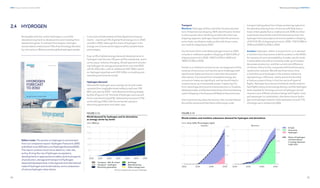 74
DNV Energy Transition Outlook 2022
75
Electricity and hydrogen CHAPTER 2
Transport
Maritime: Hydrogen will be critical for the decarboniza-
tion of international shipping. With electrification limited
to shore power when berthing as well as the short-sea
shipping segment, hydrogen-based fuels like ammonia
and e-fuels, are likely to make up the bulk of zero-emis-
sion fuels for shipping by 2050.
Our forecast of the most likely hydrogen future to 2050
includes e-methanol uptake in shipping of 360 PJ (2% of
shipping fuel mix) in 2030, 1400 PJ (10%) in 2040 and
1800 PJ (14%) in 2050.
Similar to e-methanol, ammonia can use large parts of the
existing infrastructure, but has the same challenges with
significantly higher production costs than the present
alternatives. If produced from renewable energy, the
conversion losses are significant, and we would need a
massive ramp-up of renewable power. Capturing CO2
from natural gas during ammonia production is, however,
relativelysimple,andthedominantshareofammoniabeing
usedinshippingintheforecastwilllikelybeblueammonia.
Use of ammonia by ships has toxicity risks, but we believe
this will be solved and that there will be large-scale
transport taking place from cheap producing regions to
the global bunkering hubs. Ammonia will likely have a
lower initial uptake than e-methanol until 2040, but then
scale faster towards the end of the forecast period. Our
hydrogen forecast projects ammonia uptake in shipping
of 43 PJ (0.3% of shipping fuel mix) in 2030, 1100 PJ (8%) in
2040 and 4500 PJ (35%) in 2050.
Aviation: Hydrogen, either in its pure form, or in derived
e-fuel form will only start to scale for aviation in the 2030s
for reasons of cost and availability. A wider use of e-fuels
is achievable only with an immense scale-up of renewa-
ble power production, and the current cost difference
of a factor of four to five, compared with fossil kerosene,
needs to be reduced. We will see three times more
e-fuels than pure hydrogen in the aviation subsector,
representing a 13% share, mainly due to the fact that
e-fuels as a type of drop-in fuel can serve all types of
flights. Hydrogen by contrast is limited to mainly medium-
haul flights owing its low energy density, and the hydrogen
tanks needed for the large amount of hydrogen would
require a very different airplane design with higher costs
per passenger. In combination, the share of pure hydro-
gen and hydrogen-based e-fuel represents around 17%
of energy use in aviation by 2050.
2.4 HYDROGEN
Renewable and low-carbon hydrogen is crucial for
decarbonizing hard-to-abate sectors and meeting Paris
Agreement goals. To achieve Paris targets, hydrogen
would need to meet around 15% of world energy demand
by mid-century. We forecast that global hydrogen uptake
is very low and late relative to Paris Agreement require-
ments — reaching 0.5% of global final energy mix in 2030
and 5% in 2050, although the share of hydrogen in the
energy mix of some world regions will be double these
percentages.
Even at 5% of global energy demand, developments in
hydrogen over the next 30 years will be substantial, and in
some cases, industry changing. Global spend on produc-
ing hydrogen for energy purposes from now until 2050
will be USD 6.8trn, with an additional USD 180bn spent
on hydrogen pipelines and USD 530bn on building and
operating ammonia terminals.
Hydrogen demand
Demand for hydrogen as an energy carrier will rocket
upwards from negligible levels today to well over 250
MtH2
per year by 2050 — with demand climbing steeply
by then (Figure 2.13). The bulk of hydrogen end use will
be for manufacturing (61%), followed by transport (17%)
and buildings (14%), with the remainder going to
electricity generation and other uses.
Editor’s note: This section on hydrogen is summarized
from our companion report: Hydrogen Forecast to 2050,
published June 2022 (eto.com/hydrogenforecast2050).
The report contains much more detail on, inter alia,
policy driving the rise of hydrogen ecosystems,
developments in approaches to safety, technical aspects
of production, storage and transport of hydrogen,
expected developments in the regional and international
trade of hydrogen and its derivatives, and a comparison
of various hydrogen value chains.
 