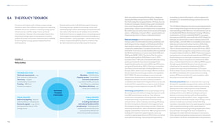148
DNV Energy Transition Outlook 2022
149
Policy and the energy transition CHAPTER 6
6.4 THE POLICY TOOLBOX Here, we outline and exemplify the policy categories
shaping the likely energy future to 2050. These fall into
five main categories recapped below. Of these, four are
(i) national strategies, (ii) technology-push, (iii) demand-
pull, and (iv) fiscal policies. A fifth, public and private
partnerships, obtains its main impetus from cooperation.
By combining such policy tools across sectors and supply
chains — effectively a ‘mission’ effort — governments can
shape energy sectors in favour of decarbonization.
National strategies are the foundation for fostering
energy-system transformation by setting roadmaps with
technology priorities, targets, and timelines as the first
step towards creating a stable planning horizon and
certainty for stakeholders. Examples include China, Chile
and the EU. From China we see steadfast planning behind
the Working Guidance on how to reach both 2030 and
2060 goals (NDRC, 2021). The Action Plan for carbon
dioxide peaking before 2030 (State Council, 2021)
launches China “1+N” policy framework with overarching
guiding principles for its emissions strategy (1) and
supplementary policy documents (N) for specific sectors
and goals (China Briefing, 2021). Chile has a comprehen-
sive National Green Hydrogen Strategy (Ministerio de
Energía, 2021) , which is part of a larger effort to combine
climate leadership and energy transition into legislation
(ICCT, 2022). All national strategies must incorporate
infrastructure developments, permit requirements and
designation of land or sea areas as being suitable for
renewables and related technologies/infrastructures; this
is seen with EU’s regional focus on ‘go-to-areas’ for faster
permitting processes capped at one year (EC, 2022).
Technology-push policies advance technologies along
the entrepreneurial and technology development cycle
from RD and piloting to scale-up. They influence
construction and operation of energy assets. Examples
include technology requirements on fuel economy,
emission limits, carbon intensity, and energy efficiency,
the latter being key to alleviation of energy poverty as
the cheapest energy is the energy not used. Others are:
taxonomy development, with a classification system for
eligible sustainability investments; RD and government
funding with investment support (grants, loans, tax
credits) to capital expenditures (CAPEX) that counterbal-
ance upfront costs (e.g. heat pumps during building
renovation or new-build projects, carbon capture and
storage (CCS), renewable hydrogen production and its
derivatives).
The US Inflation Reduction Act aims to promote domestic
clean-energy technology manufacturing and has govern-
ment spending at USD 369 over a 10-year period, such as
on rebates (USD 9bn) to homeowner’s energy-efficiency
investments; a CCS tax credit (USD 85/tCO2
increased
from previous USD 50); a tax credit rate of USD 3/kgH2
for
hydrogen produced with a carbon intensity below 0.45
kgCO2
e/kgH2
, and USD 30bn to renewable power plants,
batteries and advanced nuclear reactors. At the state
level, California’s latest budget proposal allocates USD
37bn in climate spending over six years (LA Times, 2022)
including a clean-energy loan programme to encourage
innovation (State of California, 2022). Production support
mechanisms to cut operational expenditures (OPEX) over
fixed timeframes can also help incentivise investment in
technology. There is rising focus on contracts for differ-
ence, a market-based mechanism offering OPEX support
through a guaranteed strike price to producers over
a fixed period. An example is Netherland’s SDE++
programme supporting the Rotterdam CCS project
Porthos (https://www.porthosco2.nl/en/) by contracting
the difference between the current emission trading
systems (ETS) price and the CO2
price needed to make
the project economically viable.
Demand-pull policies have an essential role in spurring
demand for renewable energy and low-carbon technolo-
gies. Governments act as market makers by promoting
deployment and/or switching from using unabated
fossil-fuel technologies. Through accelerated uptake,
existing solutions and viable technologies achieve a
decline in unit costs; this has a self-reinforcing effect
ensuring more build-out which, in turn, trigger further
cost reductions. Examples include: clean-energy consid-
erations in public procurement, biofuel-blending
mandates, renewable-electricity capacity quotas coupled
with competitive bidding or other quota-based or
quantity-based policies (e.g. binding targets with a fixed
amount/share of energy/fuels from renewables or
hydrogen) to create demand among end-use sectors.
Other demand-pull policies involve economic instruments
such as feed-in tariffs for renewable electricity producers,
TECHNOLOGY-PUSH
Technical requirements — e.g.
fuel, emissions, efficiencies
Taxonomy — eligible
sustainability investments
Funding — RD and
investment support
FISCAL POLICIES
National budgeting – aligned
with the SDGs or climate goals
Economic signals — e.g. carbon
pricing and tax reform in the
energy sector
PUBLIC/PRIVATE
PARTNERSHIPS
Including international
and national bodies and the
private sector — leveraging the
additional financial resources
and operating efficiencies
inherent to private businesses
DEMAND-PULL
Mandates — fuel blending
Capacity quotas — renewables
Economic instruments
— e.g. feed-in tariffs, contracts
for difference, subsidies)
Mandatory disclosure – e.g.
of low, zero-carbon use
NATIONAL
FRAMING
STRATEGIES
FIGURE6.2
Policy toolbox
Countries and regions will undergo unique energy
transitions given their different starting points regarding
available resources, variation in existing energy-sector
infrastructures, and the range of socio-political
circumstances. However, all policymakers have both a
shared technology-opportunity space and a policy
toolbox of known and proven measures that is available
for forming their energy-system (re)development
and transitions.
Decisive policy action with directed support measures
for energy savings, uptake of new energy carriers and
substituting high-carbon technologies and practices with
low-carbon alternatives can all catalyse structural shifts.
At the level of sectors or supply chains, comprising several
technologies at varying levels of commercial readiness, a
blend of policies — policy packages — can be used concur-
rently to create predictable framework conditions that
de-risk investments and provide a basis for business.
 
