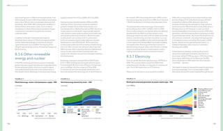 188
DNV Energy Transition Outlook 2022
189
Pathway to net zero emissions CHAPTER 8
PATHWAY
TO
NET
ZERO
EMISSIONS
start investing more in offshore wind power plants. From
2035 onwards, for every GW of fixed offshore wind power
plant, only 2 GW of onshore wind power plants are built
worldwide. After 2040, 38% of new power installations
will be offshore wind power plants. Such a massive
development in fixed offshore wind translates to higher
investments in new electricity grid lines, not least
undersea cables.
In addition to the grid-connected wind capacity
described above, about 2.3 TW of wind capacity will be
built for dedicated hydrogen production as off-grid
capacity between now and 2050. The majority of this
off-grid capacity will be in China, followed by Europe and
North America.
8.3.6 Other renewable
energy and nuclear
In the PNZ, bioenergy will have to assume increasingly
greaterimportance,giventhattherearenoeasyalternatives
for thermal power plants, which are crucial for regions
such as North East Eurasia and, in the medium term, in
the transport sector. Bioenergy in annual primary energy
supply increases from 57 EJ in 2020 to 81 EJ by 2050.
Hydropower also doubles between 2020 and 2050,
reaching 33 EJ in mid-century, driven by significant
growth in Greater China, Indian Subcontinent, and
Sub-Saharan Africa. We find that with our PNZ, the role of
nuclear stays at current levels. Large cost decreases for
solar and wind cause nuclear to play an ever-smaller role
amid growing electricity production. We see dramatic
nuclear power cost increases, both in construction,
build-out, and planning and waste disposal in Europe,
North America, and OECD Pacific. At the same time,
nuclear power plants are far from being a reliable energy
source as often claimed, with utilization rates lower than
50% in summer 2022 in several jurisdictions. Maintenance
issues, climate-induced lack of cooling water, and
supply-chain disruption are just some examples impacting
this development.
Bioenergy undergoes a sectoral shift to 2050 (Figure
8.12). In 2020, buildings was the largest demand sector
for bioenergy (51%). Due to electrification and hydrogen
use in buildings, this share drops to 27% by 2050.
In contrast, we see heat-only power plants and manu-
facturing increase their bioenergy use. In North America,
for example, 34% of bioenergy demand in 2050 is in the
manufacturing sector, at which time 38% of such demand
in North East Eurasia is from heat-only and power plants.
The absolute demand for bioenergy in the transport
sector will grow from 3.8 EJ in 2020 to 5.8 EJ in 2050.
This is in stark contrast to our forecast where the demand
doubles to 8 EJ by 2050: to achieve net zero, more
bioenergy needs to be used in hard-to-abate sectors like
aviation, manufacturing, and heat-only plants. Such use
in point-emission installations also make bioenergy with
carbon capture and storage (BECCS) possible, enabling
net negative sites. Bioenergy will be less important in
decarbonizing transport, where electrification is a better
solution to achieve net zero in road transport, and for
making ammonia and e-fuels to maritime transport.
8.3.7 Electricity
Grid-connected electricity supply grows to 78 PWh/yr in
2050. This is a three-fold increase from 2020, firmly
establishing electrification as a key pillar for reaching net
zero. This is 26% higher than our ETO forecast.
Phase-out of coal starts in some jurisdictions before
2030, with increased demand provided chiefly by solar
and wind (Figure 8.13). Solar electricity sees a 40-fold
increase from 2020 to 2050, while wind electricity
increases 14-fold over the same period. Solar and wind
would account for 74% of the electricity by 2050, which is
6% higher than our ETO forecast. In total, non-fossil
sources (renewables and nuclear) account for 90% of the
generation, with the remaining electricity being provided
by gas-fired power plants. This shows that despite the net
zero emission constraints, natural gas has staying power
in the electricity sector, providing 5% of power in 2050.
By then, almost as many gas-fired power plants run
instead on hydrogen, with a maximum volumetric
blending ratio of 80%.
Global electricity demand, including off-grid rural
demand and dedicated renewables demand for H2
electrolysis, will be 91 PWh per year in 2050, three times
what it was in 2020 (Figure 8.14). Moreover, the PNZ
electricity demand is 44% higher than the projected —
’most likely’ — demand.
The largest increase is in demand for power for electrolysis
to produce hydrogen. From very low levels in 2020,
electrolysis demand for power supplied through the grid
 