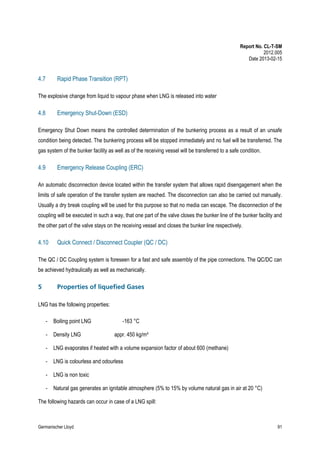 Lng Rpt DNV GL emsa report on LNG bunkering | PDF