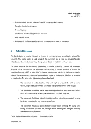 Lng Rpt DNV GL emsa report on LNG bunkering | PDF
