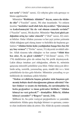 Dünya həyatinin həqiqətləri. azərbaycan