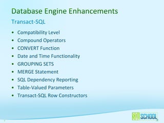 Programmability enhancements in sql server 2008 r2 | PPT