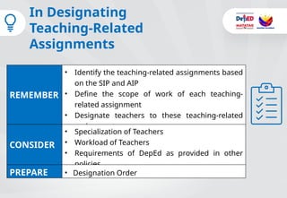 Assignment Order Deped For Ao2 Comprehensive Overview of DepEd Order No. 005, s. 2024 on Teacher ...