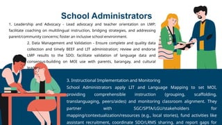 Comprehensive Guidelines on DepEd Language Mapping Process for Key ...