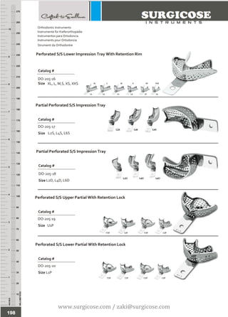 Orthodontic Instruments Label ORTHODONTIC INSTRUMENTS | PDF