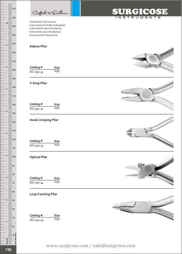 ORTHODONTIC INSTRUMENTS