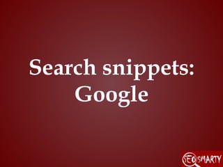 Search snippets:
    Google
 
